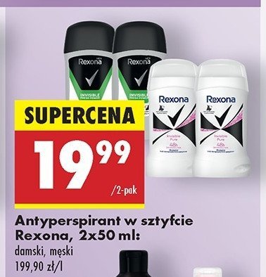 Antyperspirant pure Rexona invisible promocja