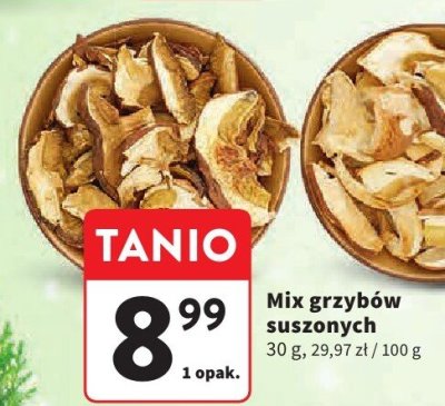 Mix grzybów suszonych promocja w Intermarche