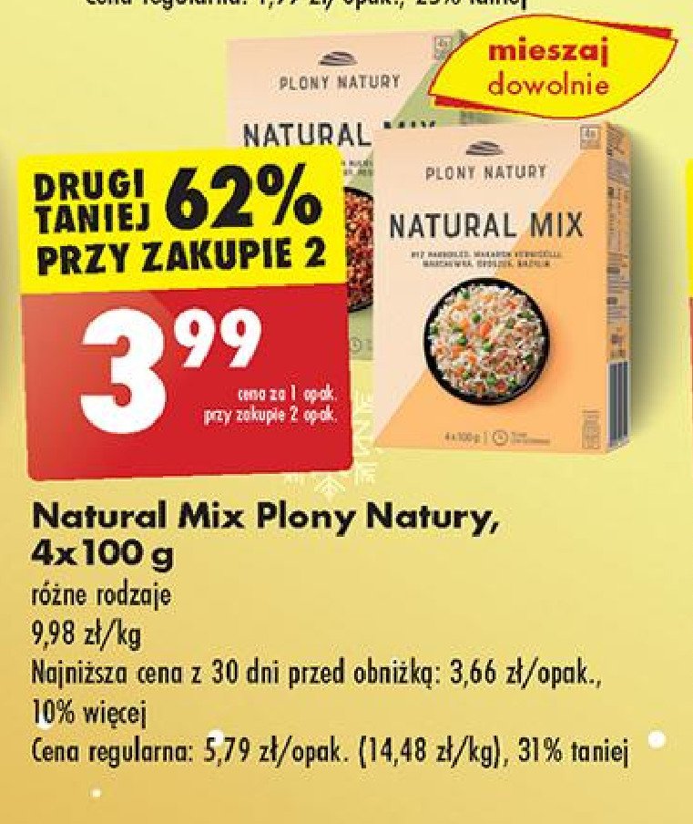 Natural mix z kaszą gryczaną Plony natury promocja