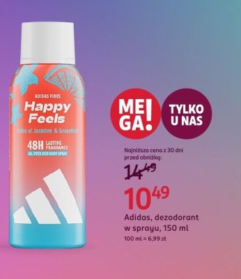Dezodorant Happy Feels w sprayu promocja w Rossmann