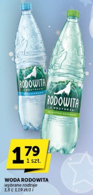 Woda Rodowita niegazowana promocja w Euro Sklep