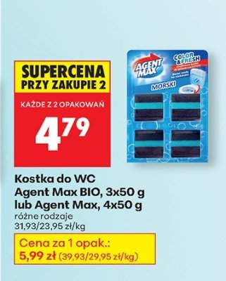 Kostka do WC Bio 3-pak promocja w Biedronka