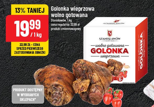 Golonka wieprzowa wolno gotowana Stanisławów promocja