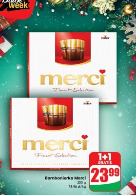 Bombonierka Merci Finest Selection promocja w Dino