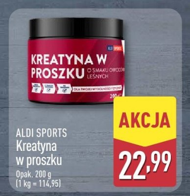 Kreatyna w proszku 200 g promocja w Aldi