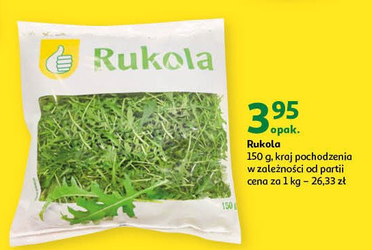 Rukola Podniesiony kciuk promocja