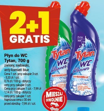 Płyn do WC Tytan, 700 g różne rodzaje promocja w Twój Market