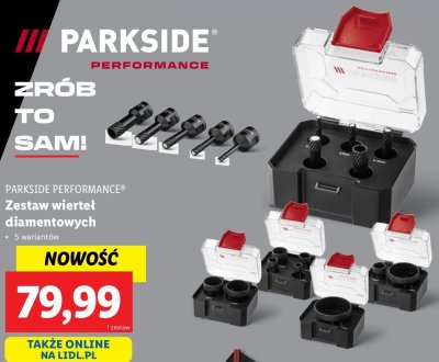 Zestaw wierte艂 diamentowych Parkside performance promocja