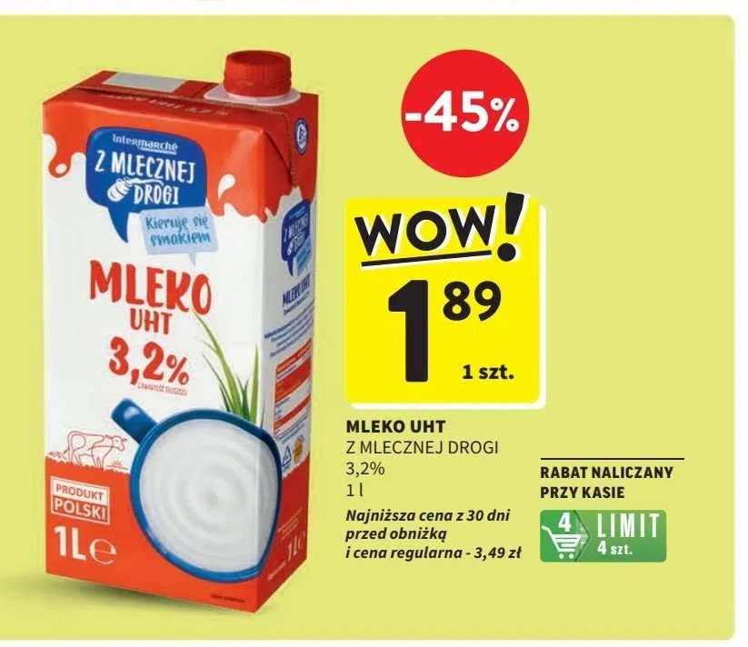 Mleko 3.2% Z mlecznej drogi promocja