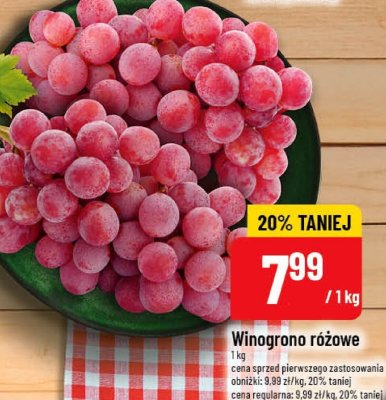 Winogrono różowe promocja w POLOmarket