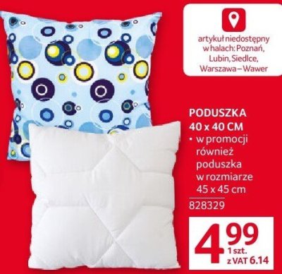 Poduszka aloe vera 70 x 80 cm Novitesse promocja w Selgros