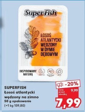 Łosoś atlantycki wędzony w dymie dębowym Superfish promocja