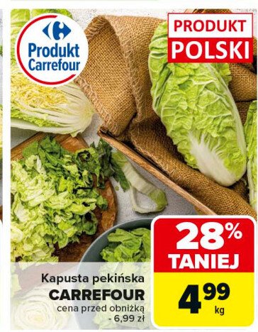 Kapusta pekinska Carrefour promocja