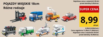 Pojazd miejski 18cm - Ciężarówka pomarańczowa promocja w Supeco