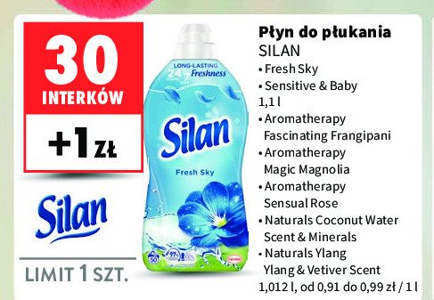 Płyn do płukania sensual rose Silan aromatherapy promocja