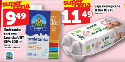 Śmietanka tortowa Łowicka UHT 36% 500 ml promocja w TOPAZ