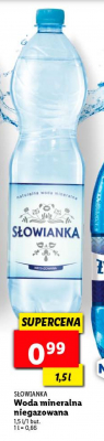 Woda niegazowana Słowianka promocja
