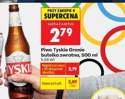 Piwo Tyskie Gronie 500 ml promocja w Biedronka