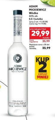Wódka 40% alk. promocja w Kaufland