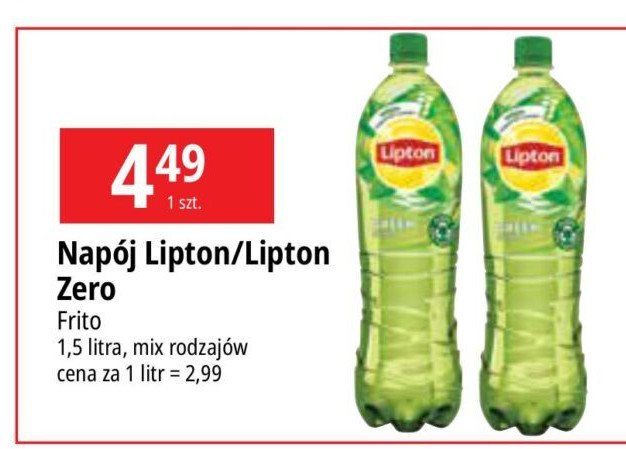 Herbata mrożona classic Lipton ice tea promocja