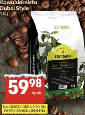 Kawa ziarnista Dubai Style Delikatesy Centrum promocja w Delikatesy Centrum