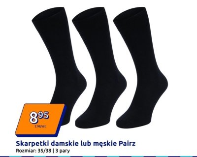 Skarpetki damskie lub męskie 3 pary promocja w Action