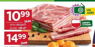 Boczek wieprzowy bez żeber promocja w Stokrotka