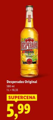 Piwo Desperados Original promocja w Lidl