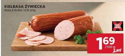 Kiełbasa żywiecka Madej & Wróbel promocja w Stokrotka