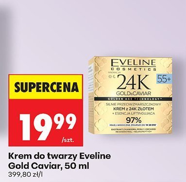 Krem do twarzy Eveline Gold Caviar, 50 ml promocja w Biedronka