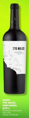Wino 770 Miles Zinfandel 0,75 L promocja w Duży Ben