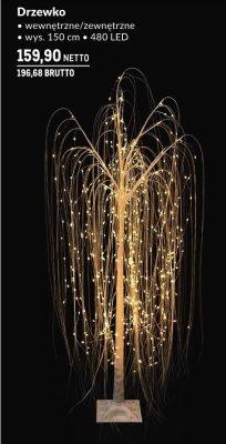Drzewko świetlne wewnętrzne/zewnętrzne wys. 150 cm, 480 LED promocja w Makro