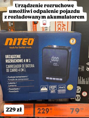 Urządzenie rozruchowe 4 w 1 promocja w Biedronka