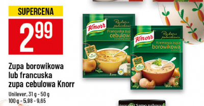 Francuska zupa cebulowa Knorr promocja