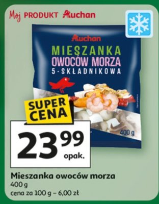 Mieszanka owoców morza promocja w Auchan