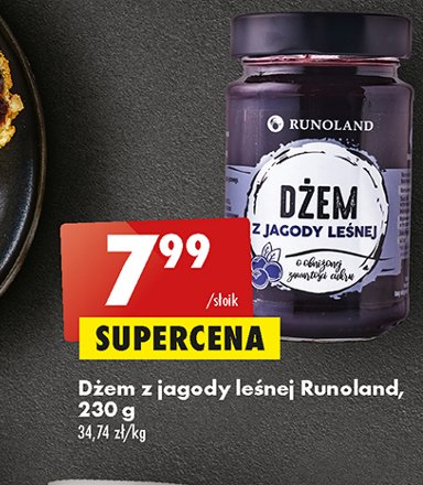 Dżem z jagody leśnej Runoland promocja
