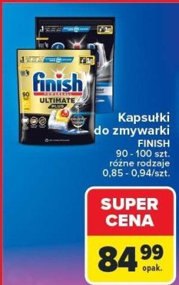 Kapsu艂ki do zmywarki Finish ultimate plus promocja w Carrefour