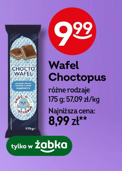 Wafel w czekoladzie mlecznej Choctopus promocja