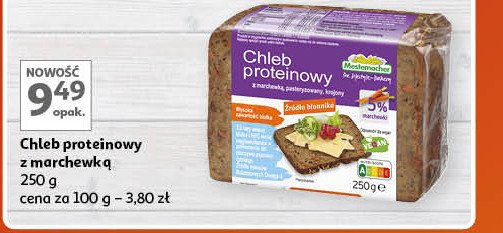 Chleb proteinowy z marchewką Mestemacher promocja