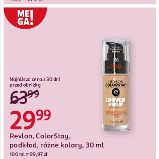 Podkład Revlon colorstay promocja w Rossmann