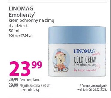 Krem ochronny na zimę Linomag promocja w Hebe