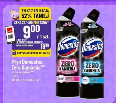 Płyn do WC Domestos Zero Kamienia promocja w POLOmarket