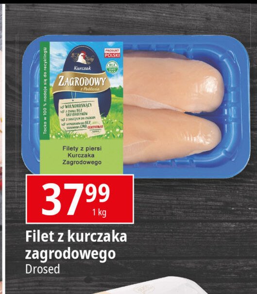 Filet z piersi kurczaka zagrodowego Drosed promocja