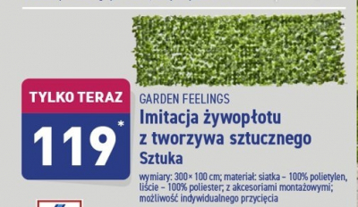 呕ywop艂ot imitacja 300 x 100 cm Garden feelings promocja