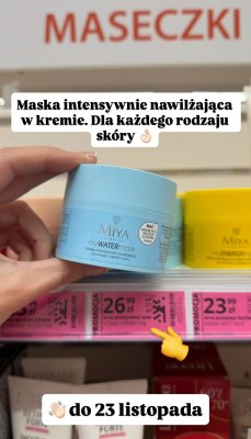 Maska myWATERmask intensywnie nawilżająca do twarzy i okolic oczu promocja w Hebe