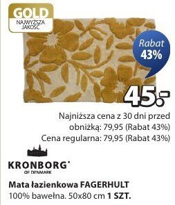 Mata łazienkowa FAGERHULT promocja w Jysk