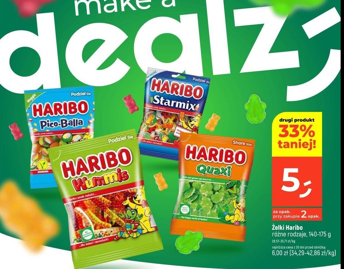 Żelki Haribo starmix promocja w Dealz