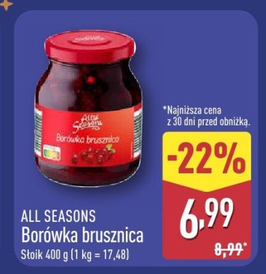 Borówka brusznica promocja w Aldi