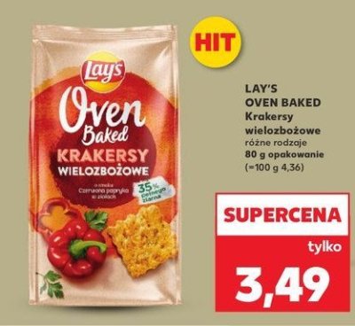 Krakersy wielozbo偶owe paprykowe Lay's oven baked (prosto z pieca) Frito lay lay's promocja