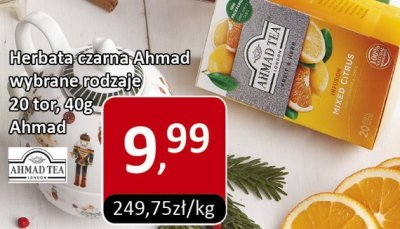 Herbata czarna Ahmad wybrane rodzaje 20 tor, 40g promocja w Market Point
